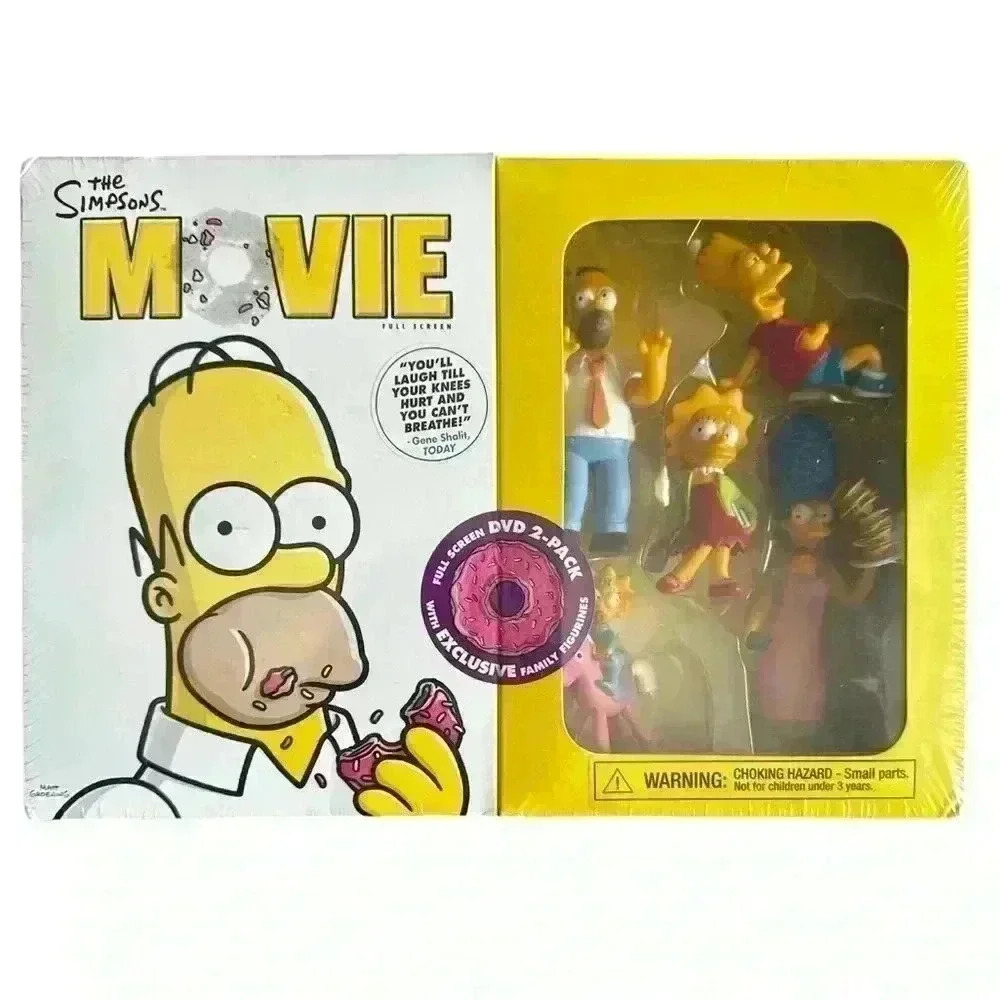 The Simpsons Movie RARE Collectors Sealed New DVD 2 Pack set Exclusive Figures